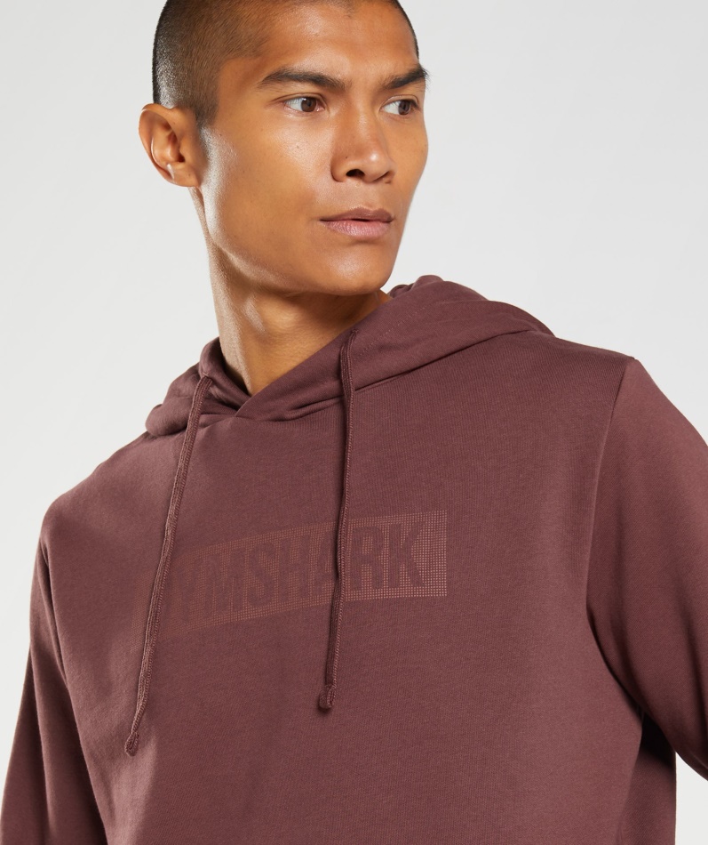 Gymshark Blokk Hettegenser Kirsebærbrun