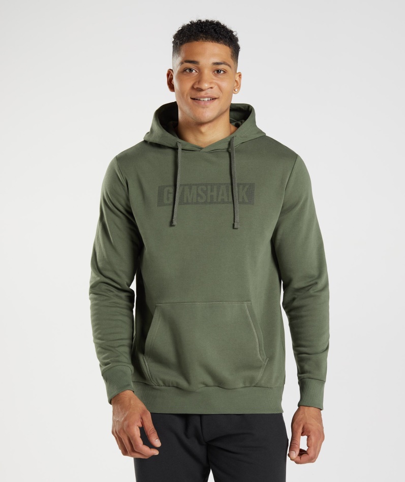 Gymshark Blokk Hettegenser Kjerne Oliven