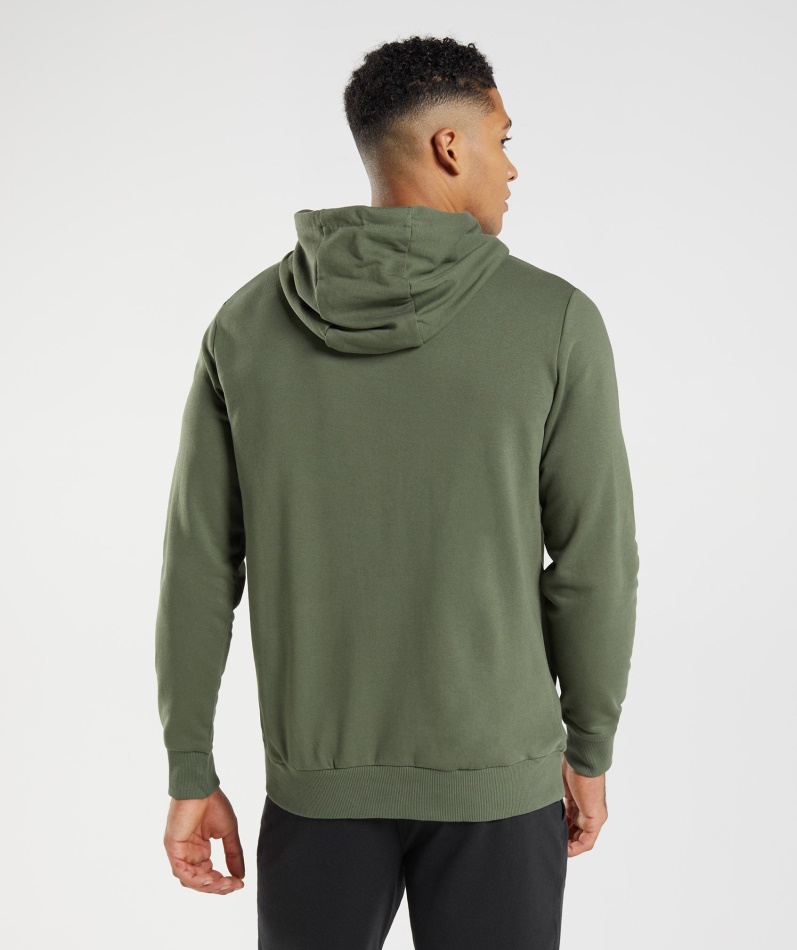 Gymshark Blokk Hettegenser Kjerne Oliven