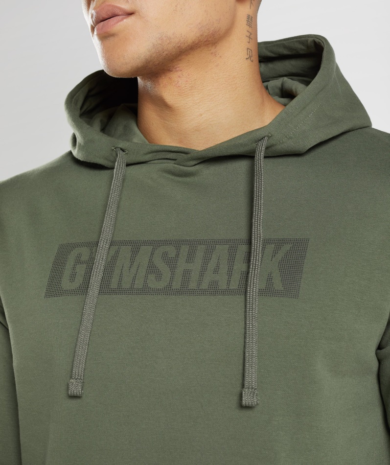 Gymshark Blokk Hettegenser Kjerne Oliven