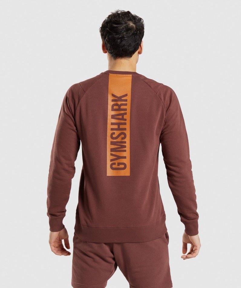 Gymshark Bold Crew Kirsebærbrun