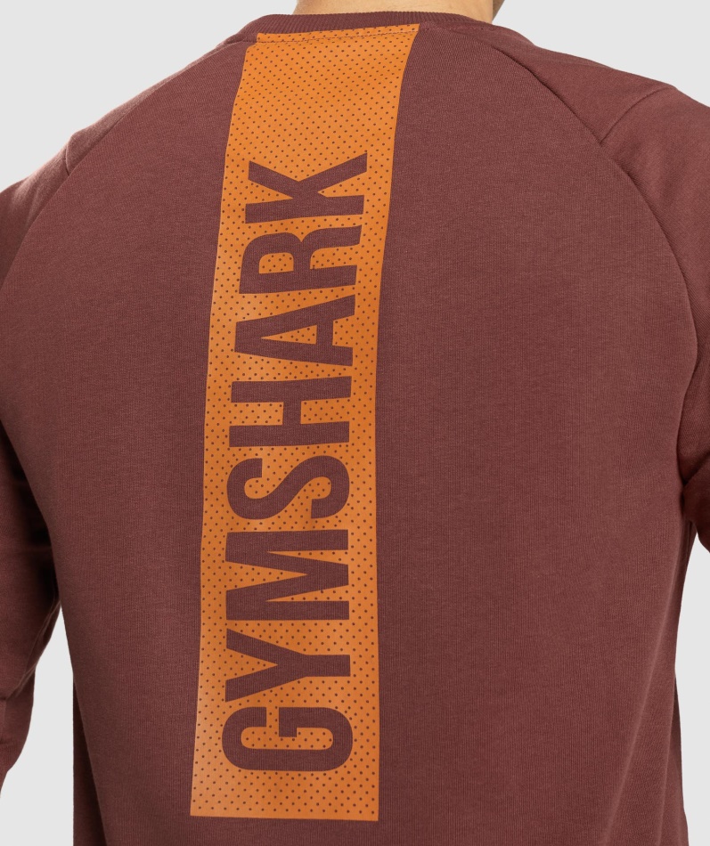 Gymshark Bold Crew Kirsebærbrun