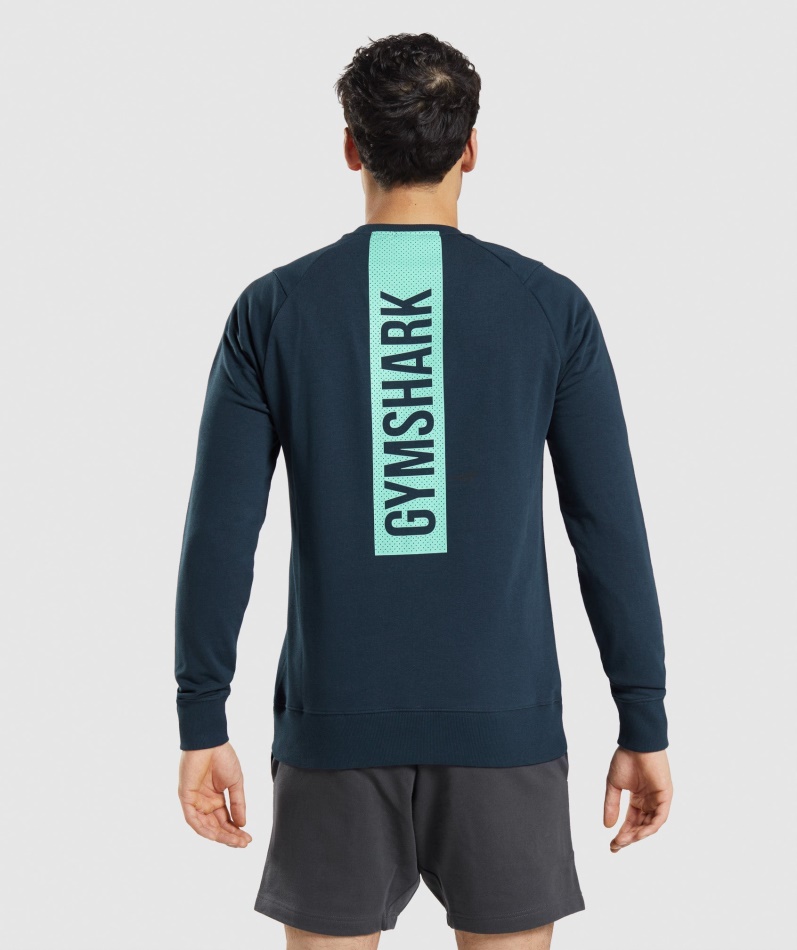 Gymshark Dristig Mannskap Marine
