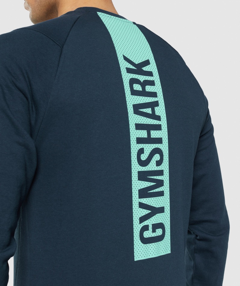 Gymshark Dristig Mannskap Marine