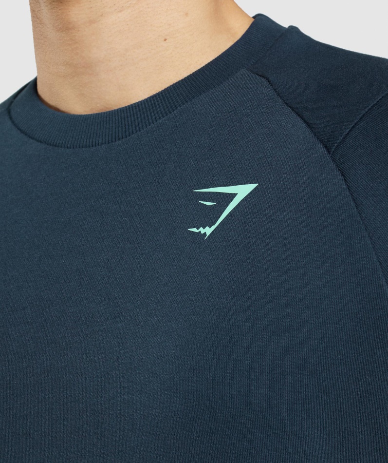 Gymshark Dristig Mannskap Marine