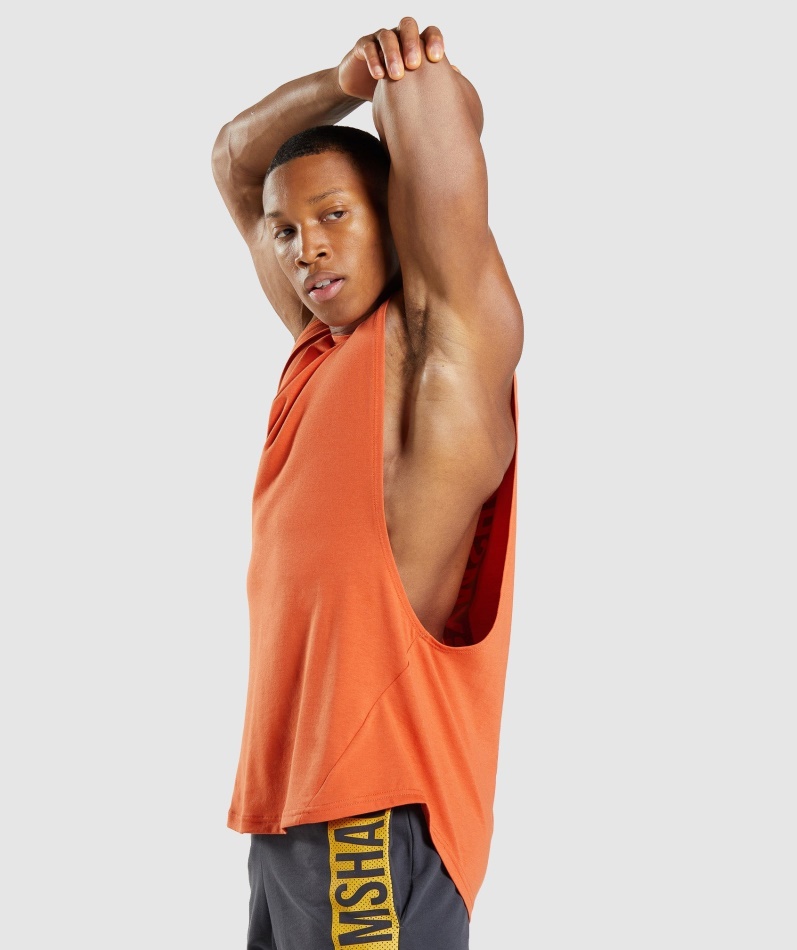 Gymshark Fet Drop Arm Tank Leire Oransje