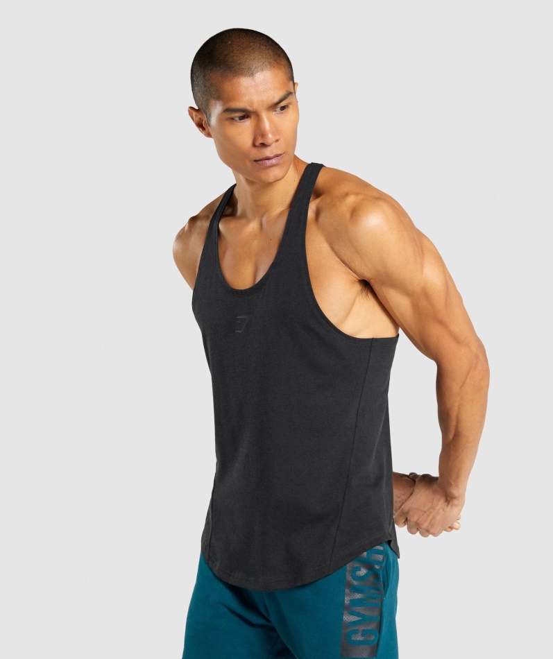 Gymshark Fet Stringer Svart