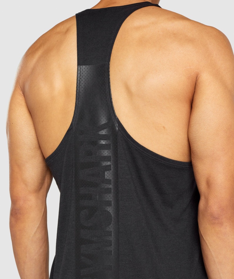 Gymshark Fet Stringer Svart
