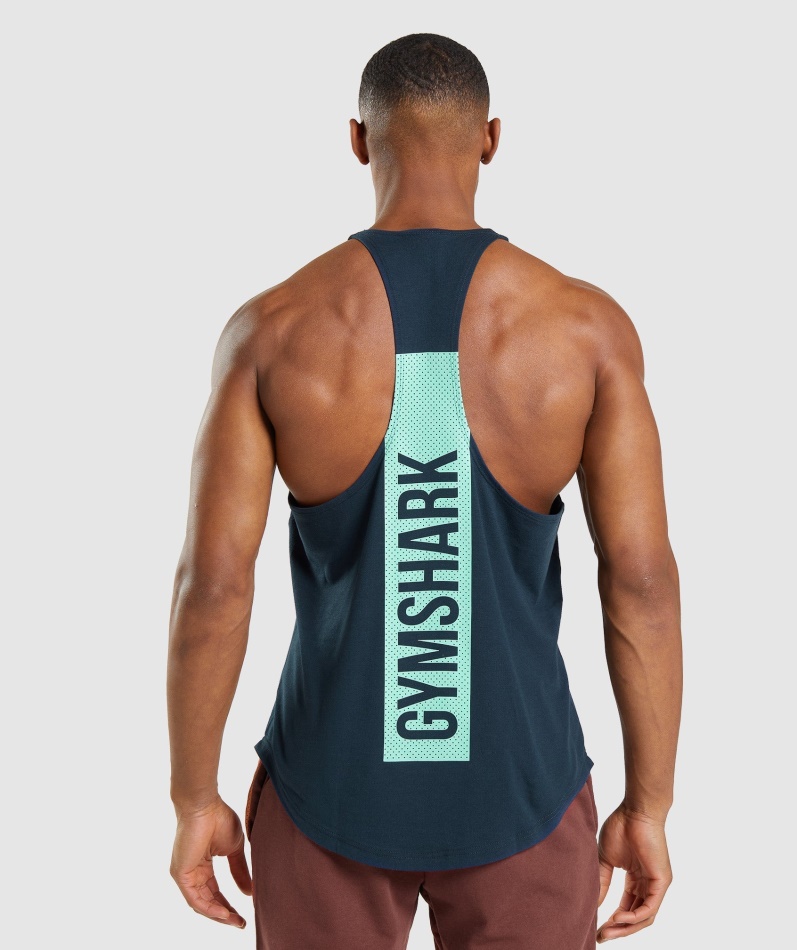Gymshark Dristig Stringer Marine