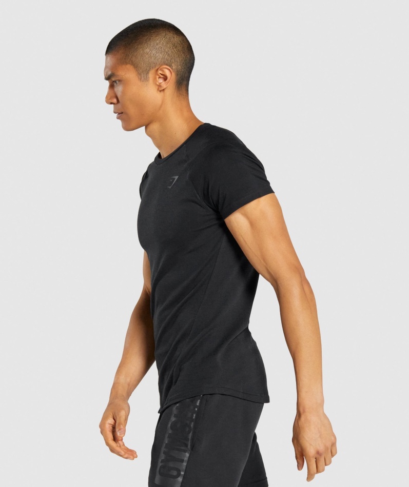 Gymshark Modig T-skjorte Svart