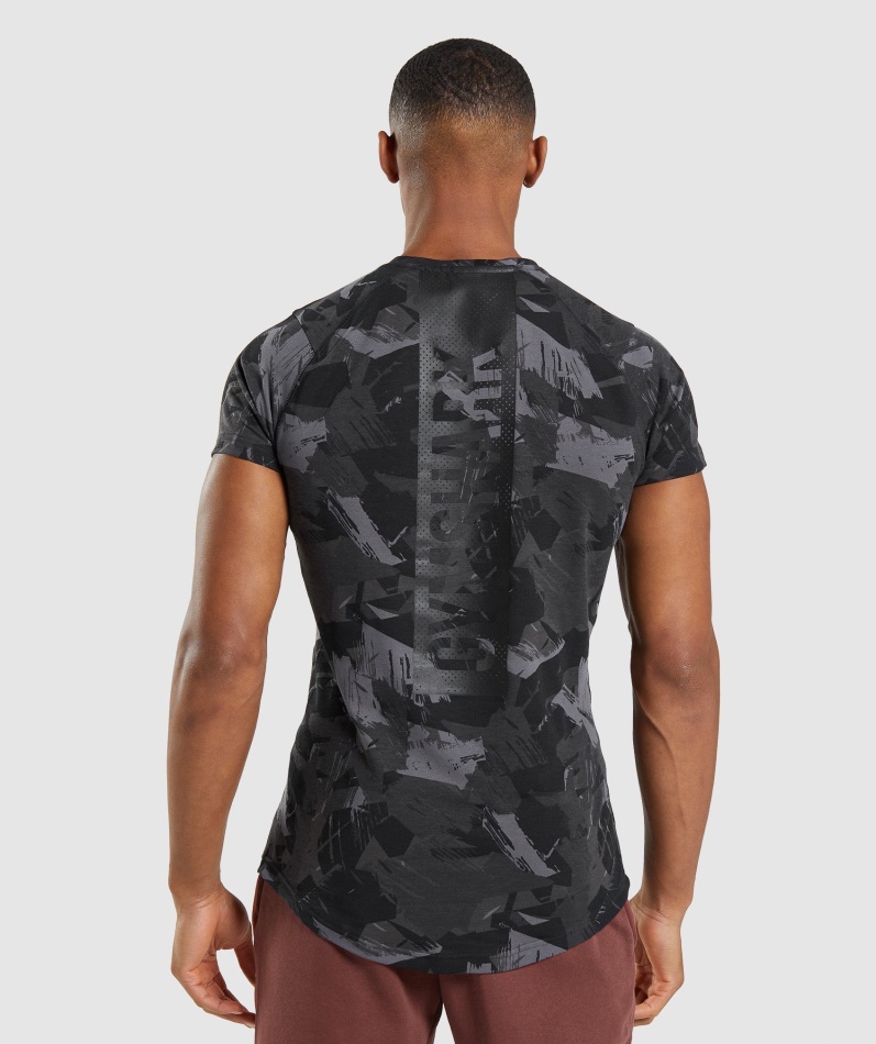 Gymshark Fet T-skjorte Grått Trykk