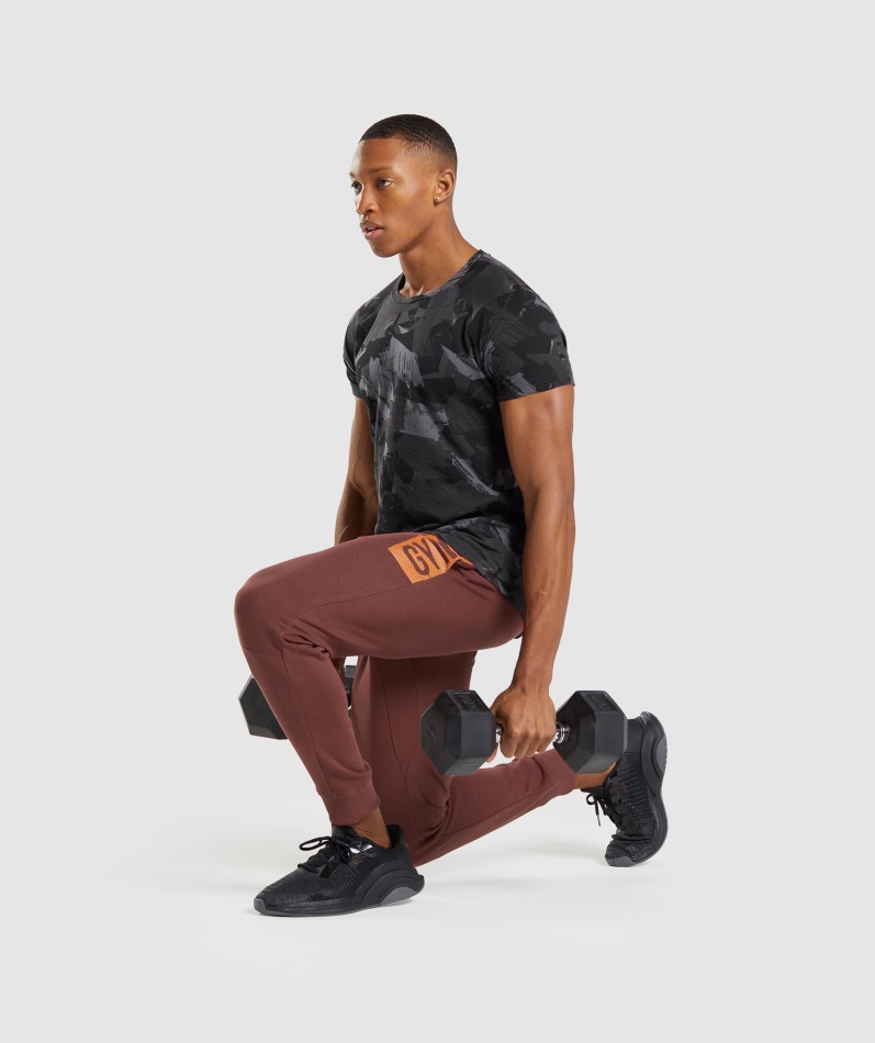 Gymshark Fet T-skjorte Grått Trykk