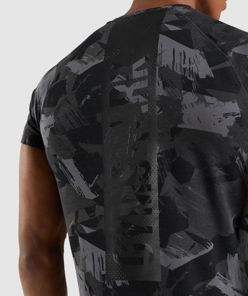 Gymshark Fet T-skjorte Grått Trykk