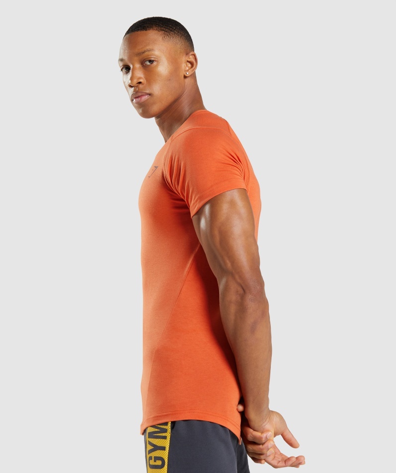 Gymshark Fet T-skjorte Menn Leire Oransje