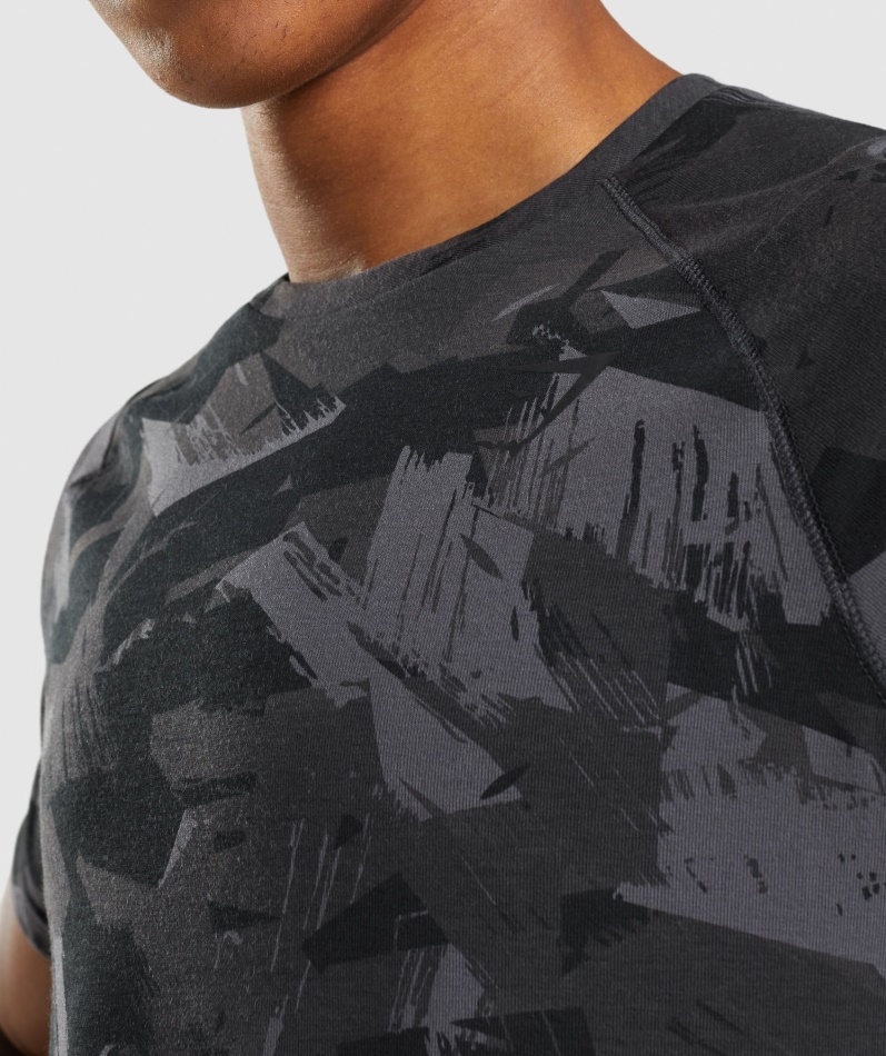 Gymshark Fet T-skjorte Herre Grått Trykk