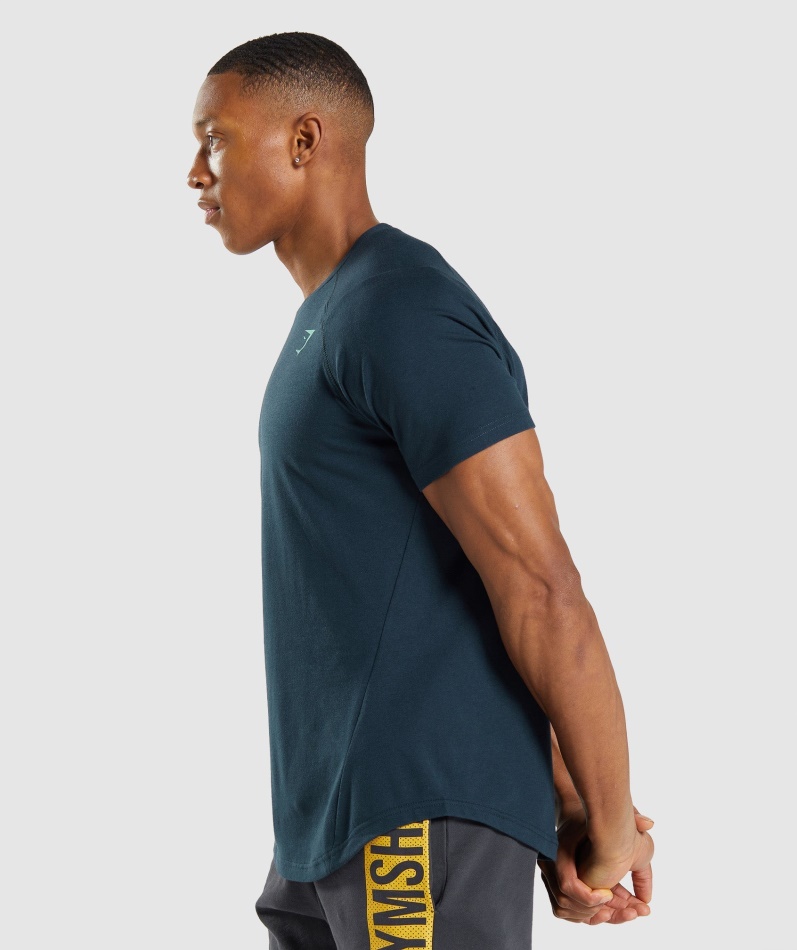 Gymshark Fet T-skjorte Menn Marine