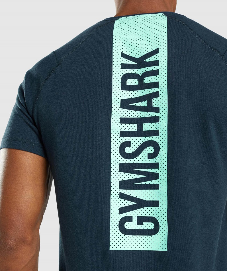 Gymshark Fet T-skjorte Menn Marine