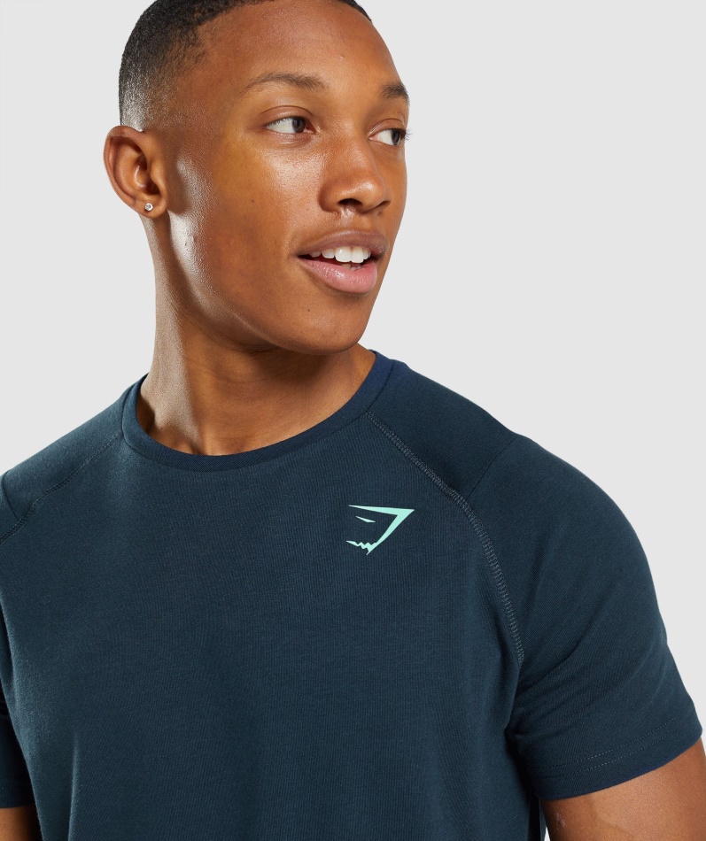 Gymshark Fet T-skjorte Menn Marine