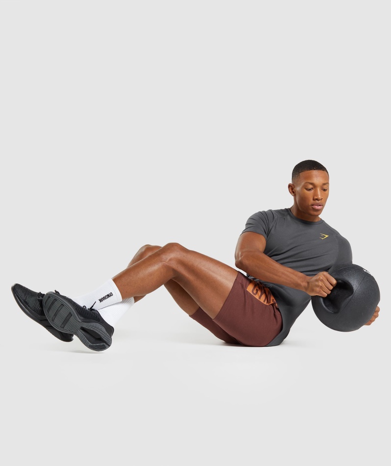 Gymshark Fet T-skjorte Herre Onyx Grå