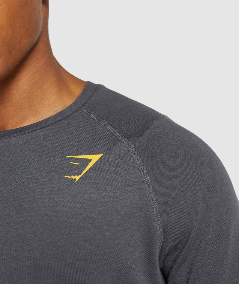 Gymshark Fet T-skjorte Herre Onyx Grå