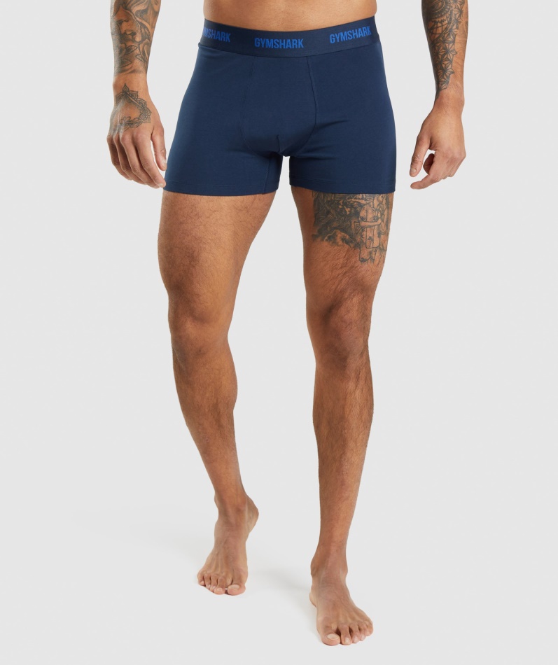 Gymshark Boksere 2pk Kjerne Oliven-marine