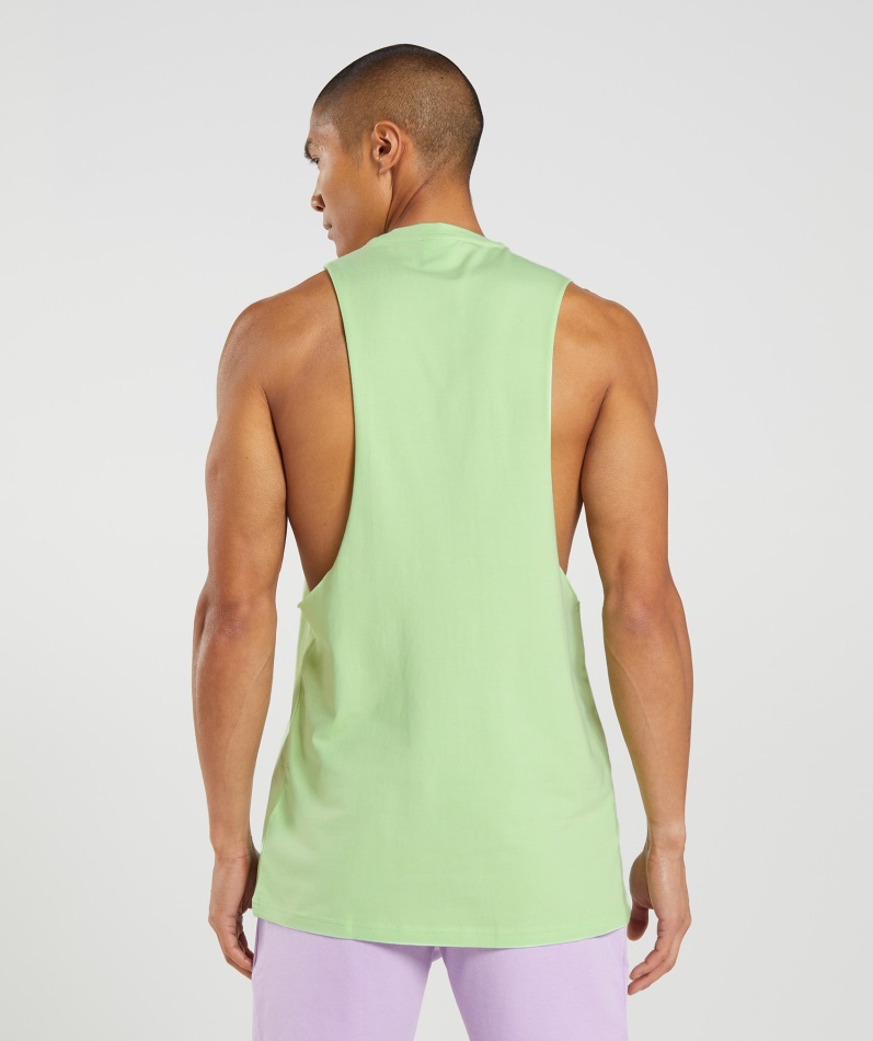 Gymshark Bobletrykk Drop Arm Tank Bali Grønn