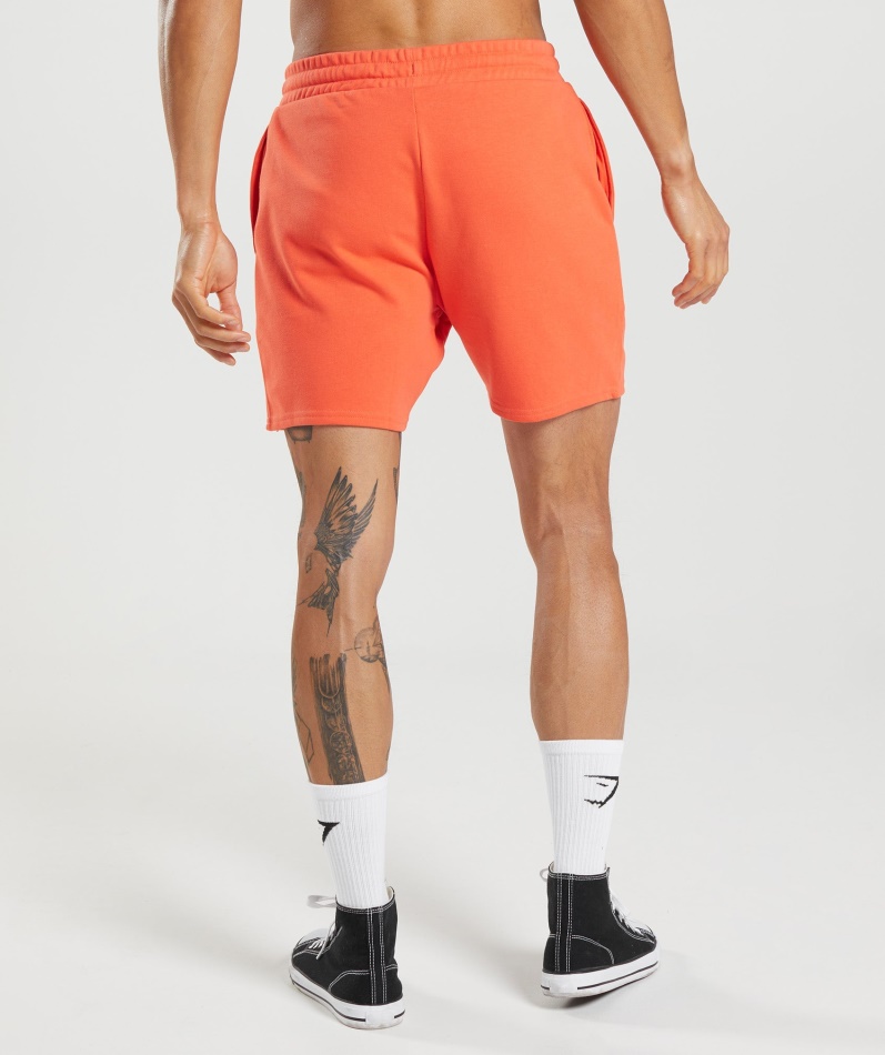 Gymshark Shorts Med Bobletrykk Papaya Oransje