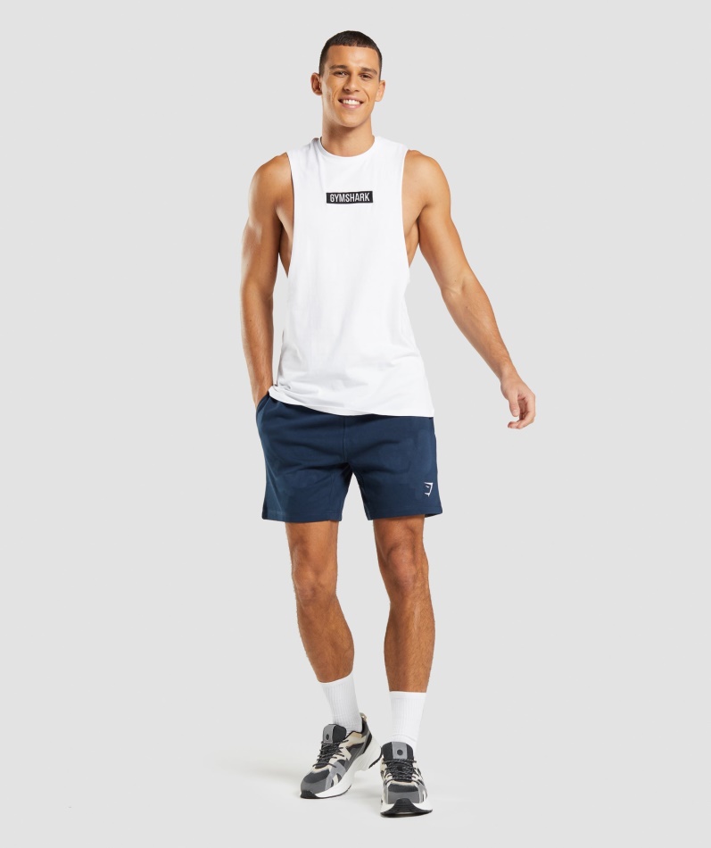 Gymshark Sentral Fallarm Tank Hvit