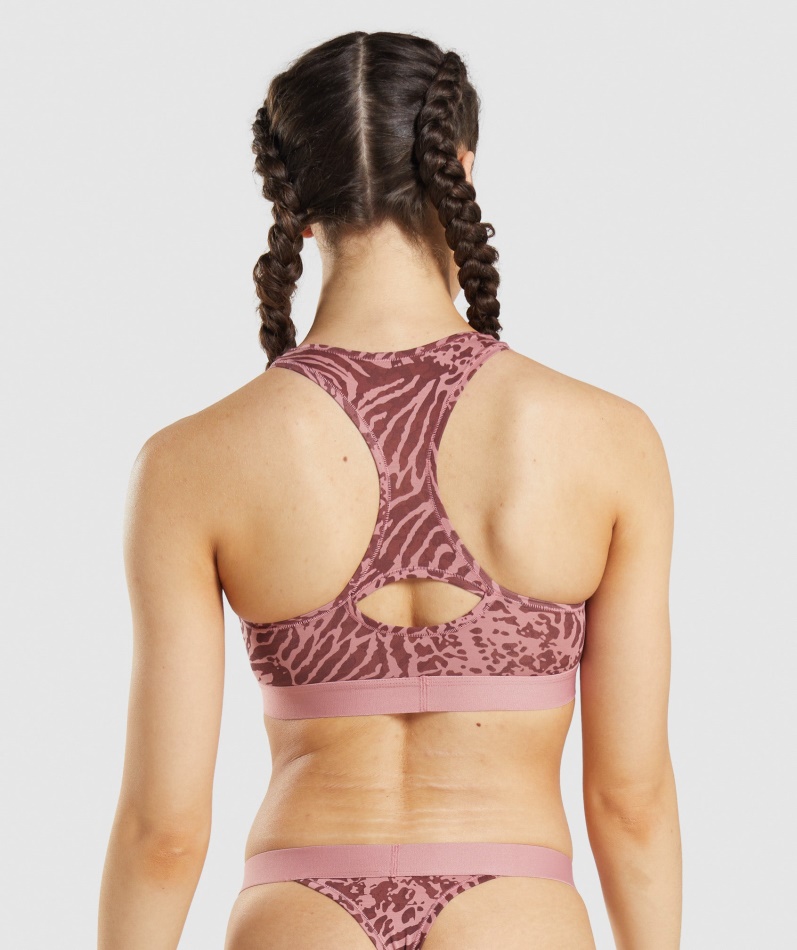 Gymshark Bomull Bralette Alice Rosa