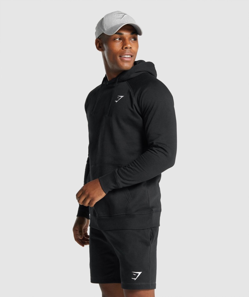 Gymshark Crest Hettegenser Svart