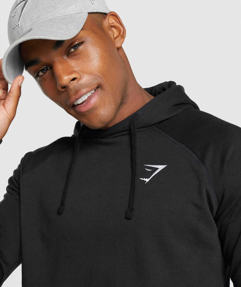 Gymshark Crest Hettegenser Svart