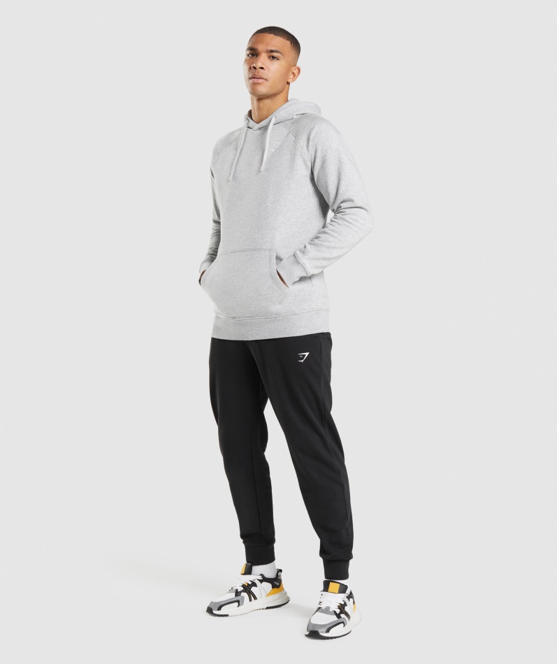 Gymshark Crest Hettegenser Lys Grå Kjernemergel