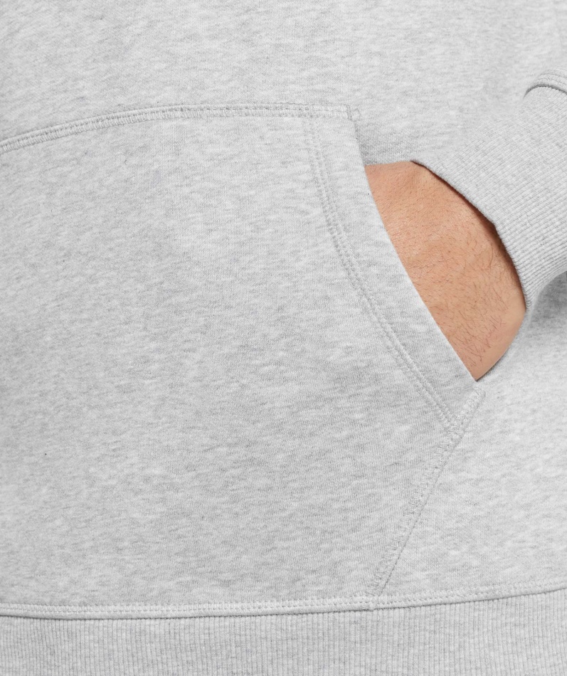 Gymshark Crest Hettegenser Lys Grå Kjernemergel