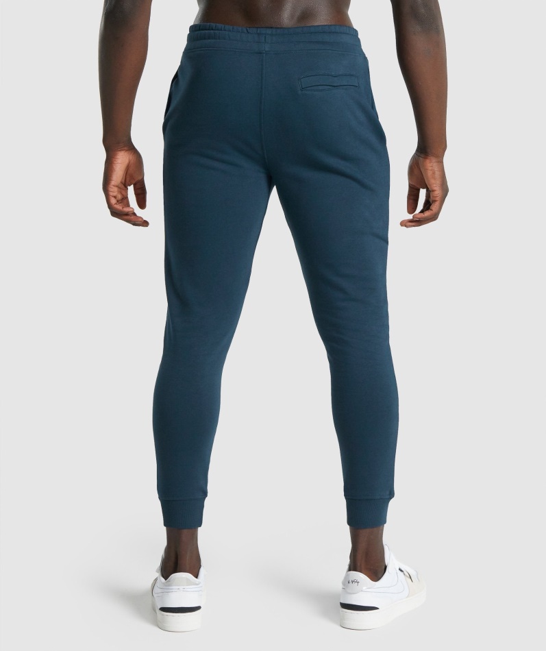 Gymshark Crest Joggers Marine