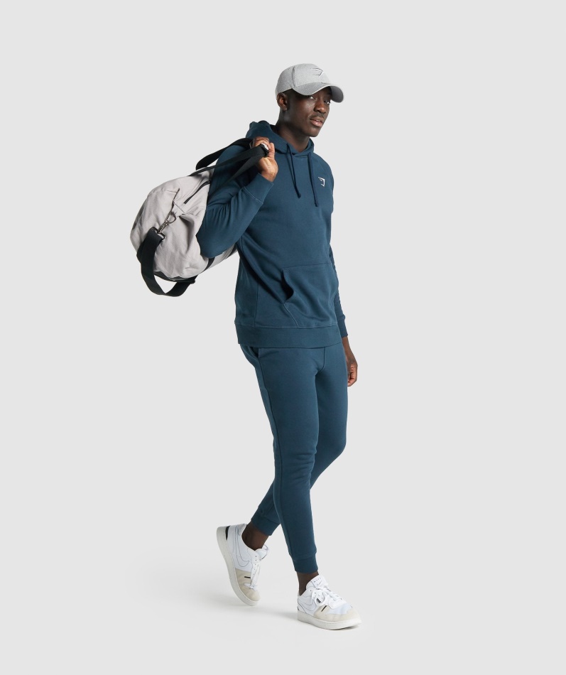 Gymshark Crest Joggers Marine