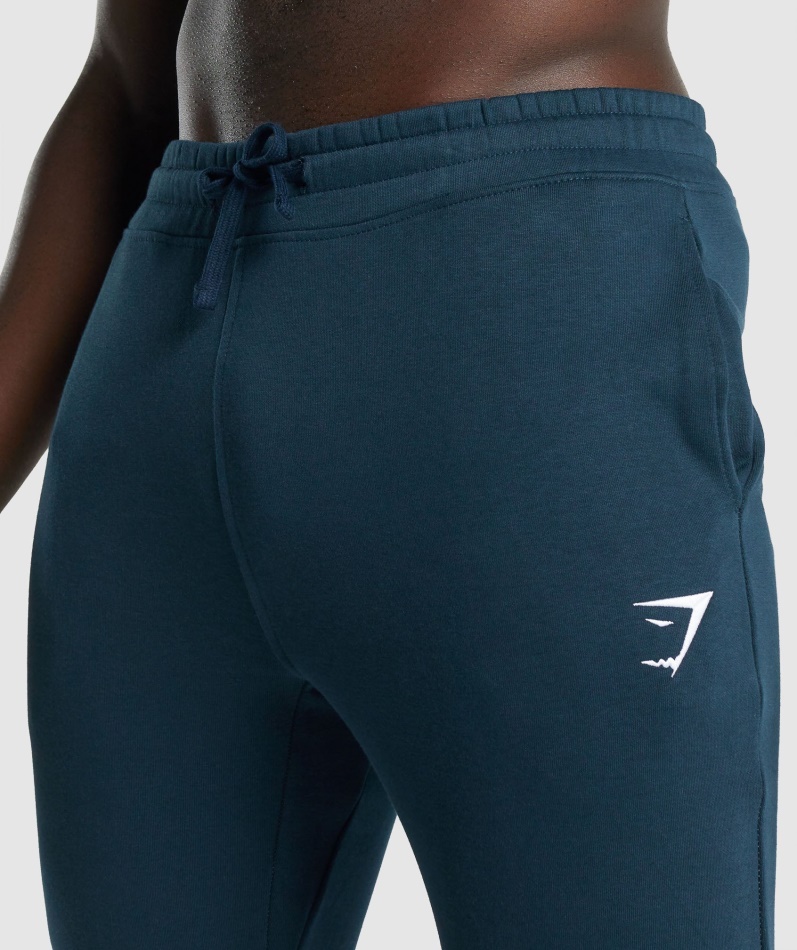 Gymshark Crest Joggers Marine