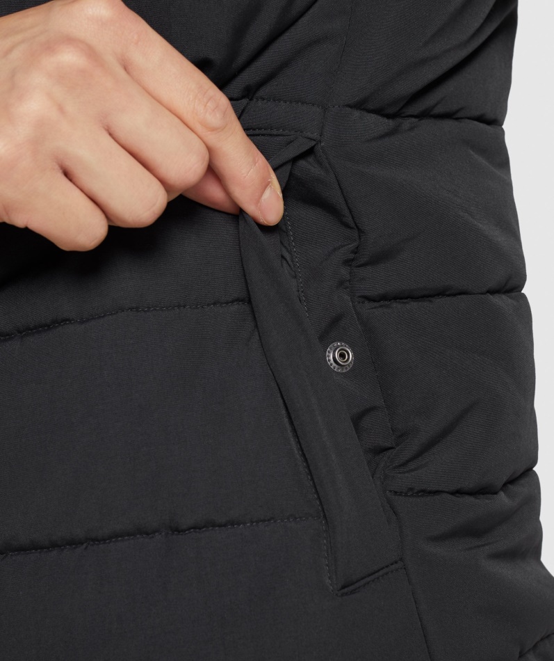 Gymshark Crest Vattert Vest Svart