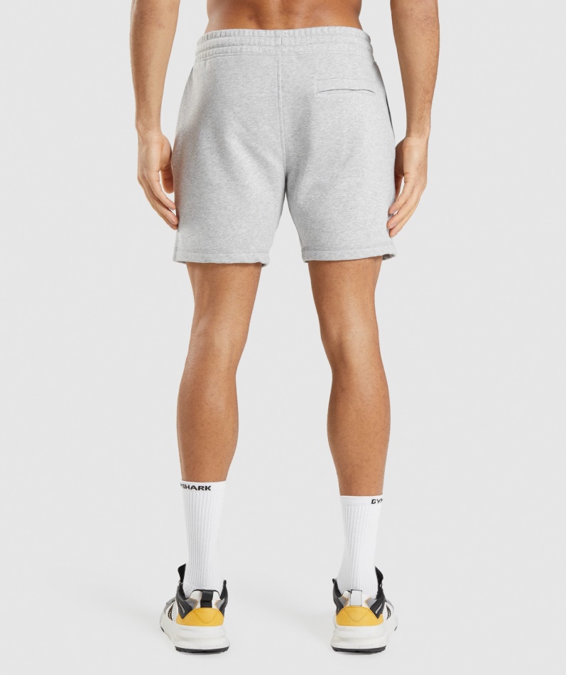 Gymshark Crest Shorts Lys Grå Kjernemergel