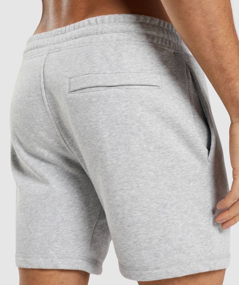 Gymshark Crest Shorts Lys Grå Kjernemergel