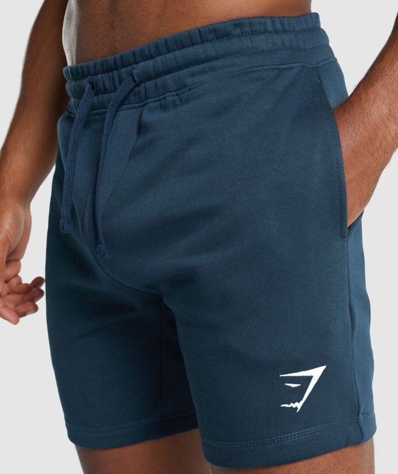 Gymshark Crest Shorts Marine