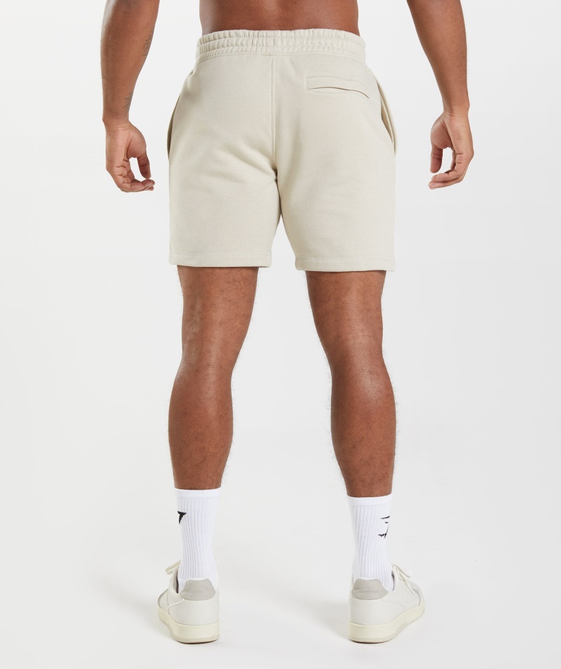 Gymshark Crest Shorts Pebble Grå
