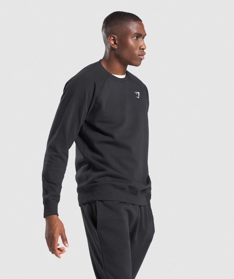 Gymshark Crest Sweatshirt Svart