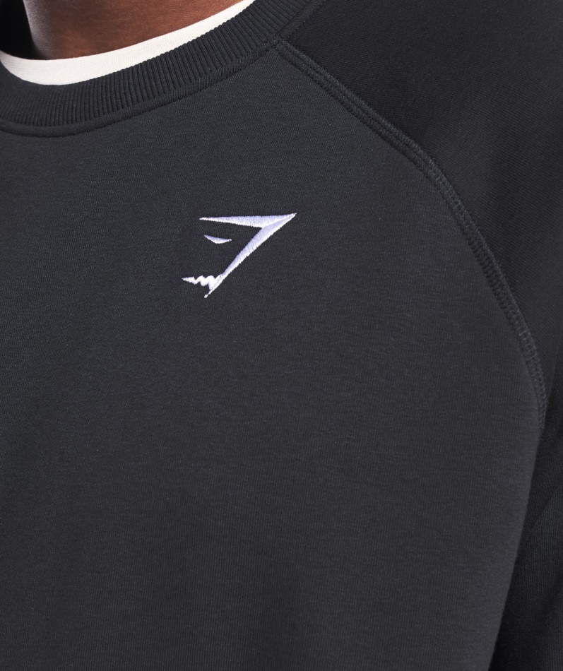 Gymshark Crest Sweatshirt Svart