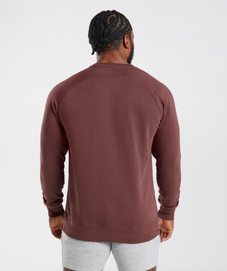Gymshark Crest Sweatshirt Kirsebærbrun