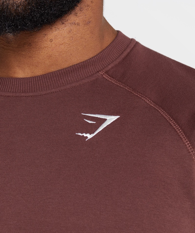 Gymshark Crest Sweatshirt Kirsebærbrun