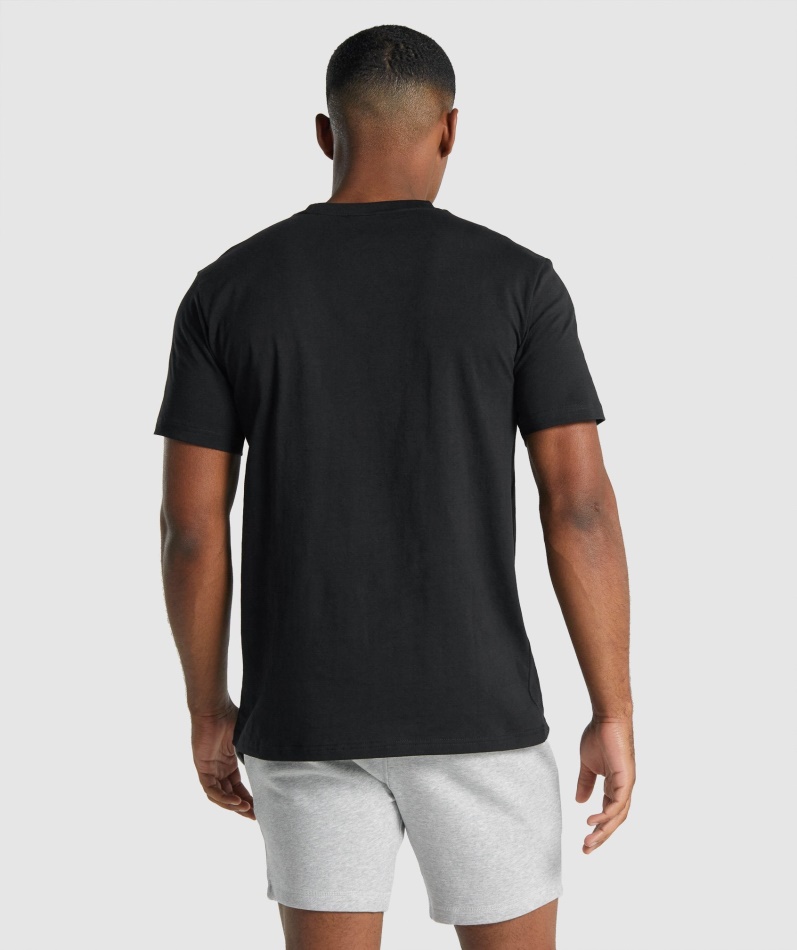 Gymshark Crest T-skjorte Svart