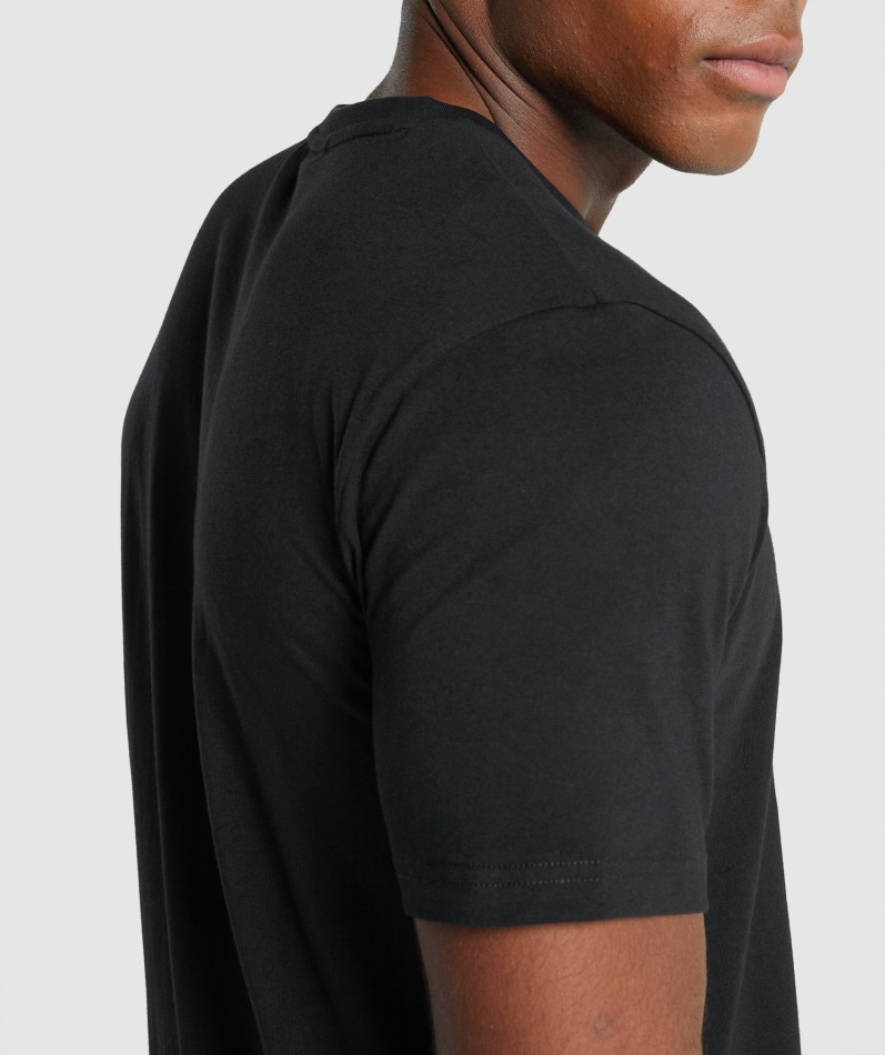 Gymshark Crest T-skjorte Svart