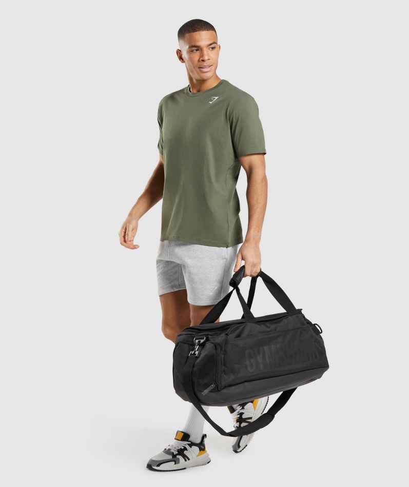 Gymshark Crest T-skjorte Kjerne Oliven