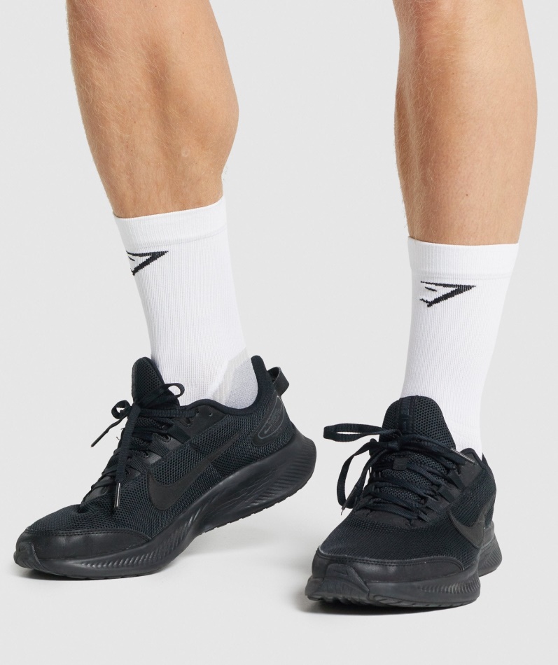 Gymshark Crew Ytelse Sokker Hvite