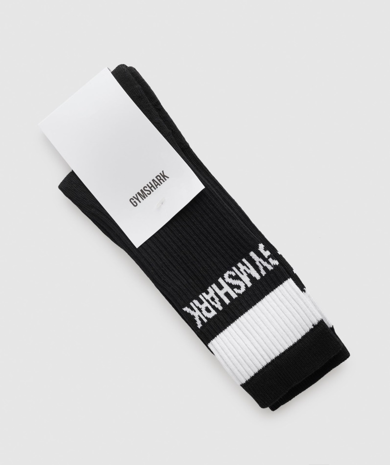 Gymshark Crew Sokker 1pk Svart